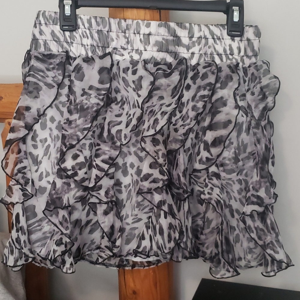 Animal print skirt